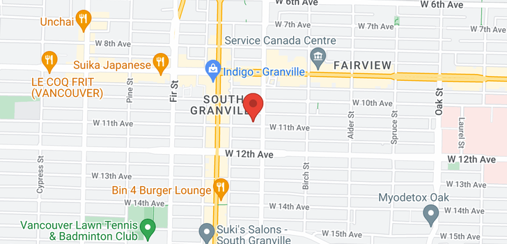 map of 1423 W 11TH AVENUE
